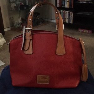 NWT Dooney & Bourke Red Trina Satchel